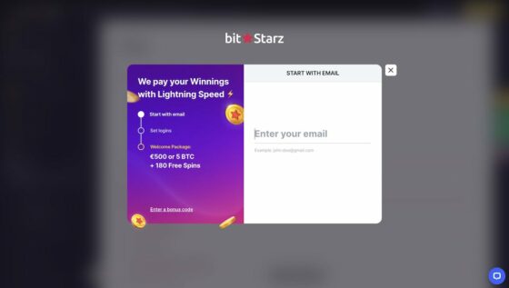 Bitstarz Casino registration