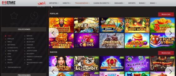 888Starz casino slot machines