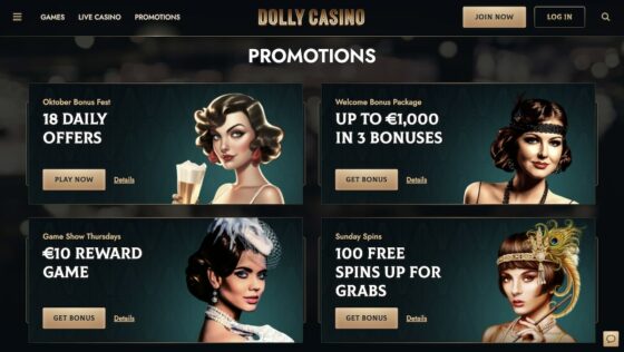 Dolly Casino bonuses