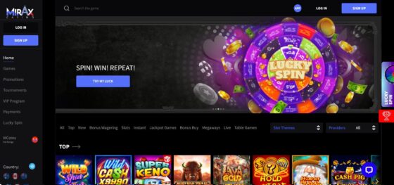 Mirax main page