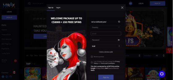 Mirax registration