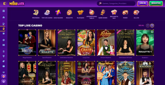 MidasLuck live casino