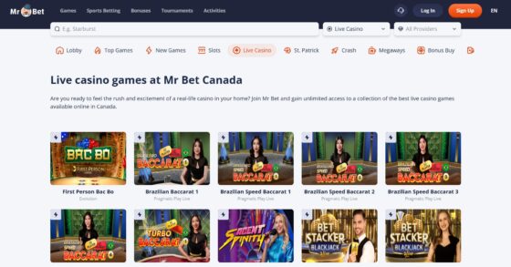 Mr.Bet live casino