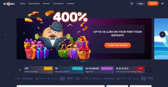 Mr.Bet main page