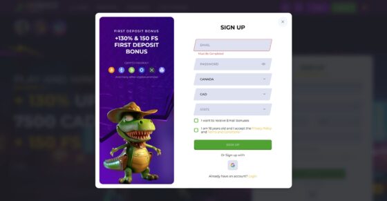 11Croco registration