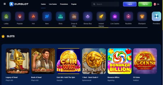AzurSlot games