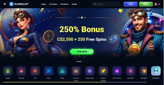 AzurSlot main page
