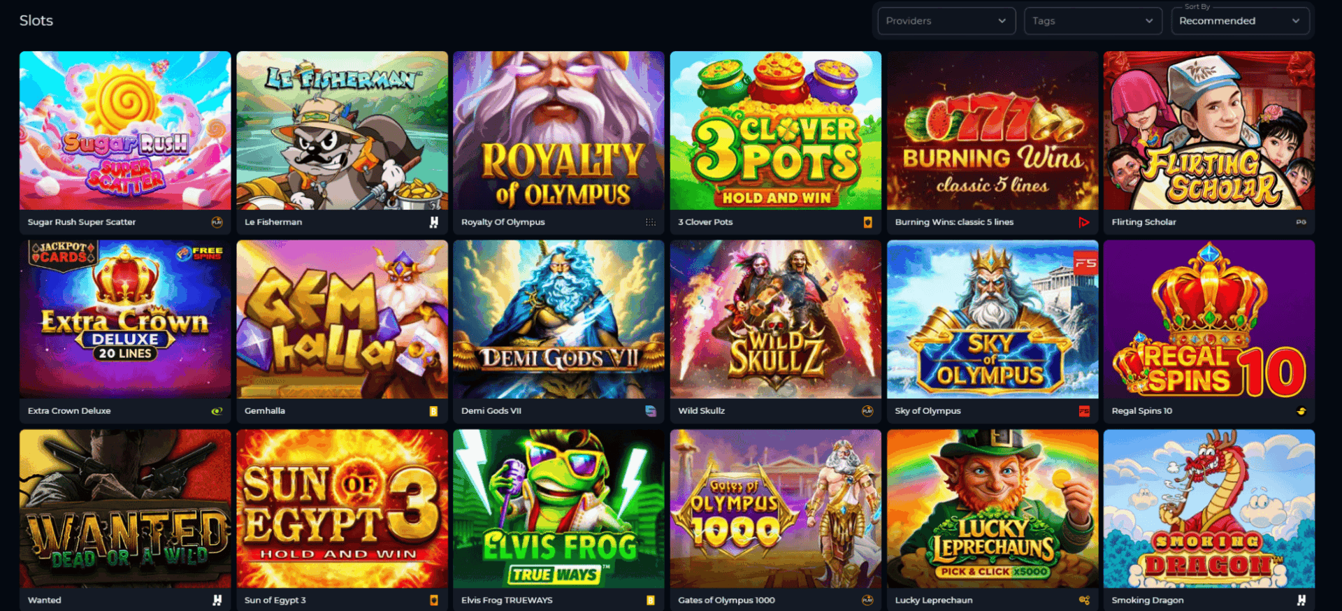 Betico Casino Games — 9,000+ Titles, 35+ Providers