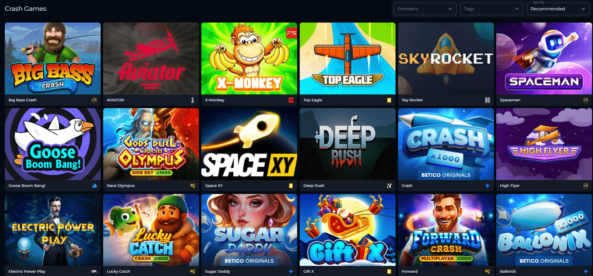 Betico Crash Games — Aviator, Originals & More